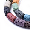 Natural Lava Rock Beads Strands G450-B13-3