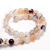 Natural Agate Round Beads Strands X-G-E321C-10mm-01-2