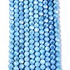 Ombre Effect Dyed Electroplate Opaque Glass Beads Strands EGLA-Q130-01A-06-2