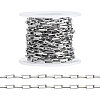 304 Stainless Steel Paperclip Chains CHS-WH0020-005P-1