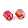 Electroplate Column Glass Beads EGLA-A043-02-AB18-2