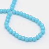 Opaque Solid Glass Bead Strands X-GLAA-R166-3mm-02K-3