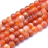 Natural Agate Beads G-J371-15-6mm-1