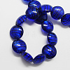 Handmade Silver Foil Glass Beads FOIL-R055-8-1