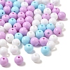 100pcs 3 Colors Opaque Acrylic Beads MACR-YW0004-01C-04-1