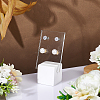 2Pcs 2 Style Acrylic Earring Display Stands EDIS-CA0001-01-4