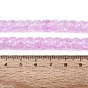 Crackle Transparent Glass Beads Strands GLAA-N069-03A-08-4