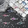 12Pcs Transparent Luminous Acrylic Pendants TACR-YW0003-43-4