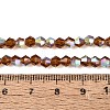 AB Color Plated Transparent Glass Beads Strands GLAA-G127-01-02Q-2