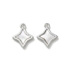 Brass Natural Shell Pendants KK-P355-21P-1