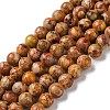 Natural Imperial Jasper Beads Strands G-I122-8mm-M-01-2