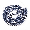 Baking Paint Transparent Glass Beads Strands DGLA-N011-8mm-08-2