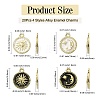 20Pcs 4 Styles Alloy Enamel Pendants ENAM-CJ0003-79-2