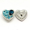 Alloy Rhinestone Buttons X-SNAP-A038-03P-NR-1
