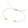 Adjustable Natural Lapis Lazuli & Quartz Crystal & Tanzanite Braided Bead Bracelets for Women BJEW-JB11619-04-4