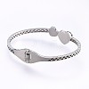 304 Stainless Steel Bangles BJEW-P223-13P-3