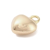 Three-Dimensional Heart Brass Pendants KK-V006-03G-03-3