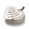 Anti-Tarnish 304 Stainless Steel Pendants STAS-U035-42P-2