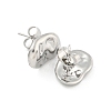 Non-Tarnish Oval 304 Stainless Steel Ear Studs EJEW-L290-003P-2