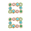 2Pcs Alloy Rhinestone Flower Shoe Decorations FIND-FG0002-40B-1