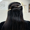 2Pcs 2 Styles Alloy Enamel Hair Sticks OHAR-LP0004-10-3