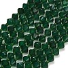 Natural Green Chalcedony Beads Strands GG-NH0004-C01-2