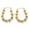 304 Stainless Steel Barbell Hoop Earrings EJEW-B023-05G-1
