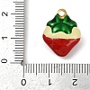 Brass Enamel Pendants KK-R224-14B-G-3