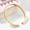 Eye 304 Stainless Steel Rhinestone Bangles for Women BJEW-Z092-09G-4