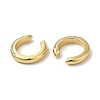 Rack Plating Brass Cuff Earrings with Cubic Zirconia EJEW-D061-57G-2
