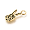 Brass Micro Pave Cubic Zirconia Pendants KK-M295-05G-2