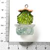 Transparent Resin Plant Pendants RESI-Z028-04C-3