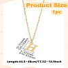304 Stainless Steel Letter Pendant Necklaces NJEW-LP0001-53H-G-2