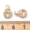 Micro Pave Clear Cubic Zirconia Pendants KK-M102-03G-3