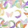 20Pcs 2 Styles Transparent UV Plating Acrylic Beads PACR-YW0001-32-1
