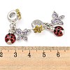 Rack Plating Alloy Enamel Ladybird European Dangle Charms FIND-B034-03P-02-3