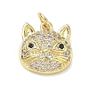 Brass with Rhinestone Charms RB-CBA6830-18G-04-1