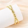 Rack Plating Brass Beaded Double Layers Bracelets for Women BJEW-JB14138-2