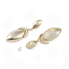 Brass Pendants Stud Earrings EJEW-B046-08G-2