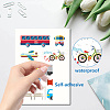 16 Sheets 8 Styles PVC Waterproof Wall Stickers DIY-WH0345-184-3