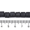 Frosted Natural Lava Rock Beads Strands G-E618-02D-4