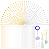 100Pcs 2 Colors Brass Ball Head Pins KK-PH0015-37-1