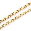 Brass Box Chain Necklace NJEW-TA0001-16-3