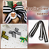 Polyester Stripe Ribbons SRIB-WH0011-326C-6