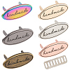 12Pcs 6 Colors Oval Handmade Alloy Decorative Buckles PURS-GF0001-10-6