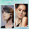 Alloy Rhinestone & Polyester Head Chain AJEW-WH20072-21G-4