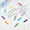 2Sets 2 Styles Hollow Perfume Bottle Pendant Necklaces NJEW-FI0001-64-4
