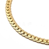 Ion Plating(IP) 304 Stainless Steel Cuban Link Chain Bracelet for Women BJEW-G667-06G-2