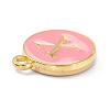 Golden Plated Alloy Enamel Charms ENAM-Q437-14X-2