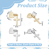 12Pcs 2 Colors Rack Plating Brass Pendants KK-UN0005-96-3